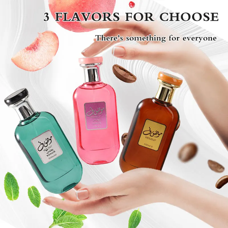 100ml Perfumes Arabes Originales De Mujer Fruit Fragrance High Quality Spices Long Lasting Smell Garden Perfume Dateable