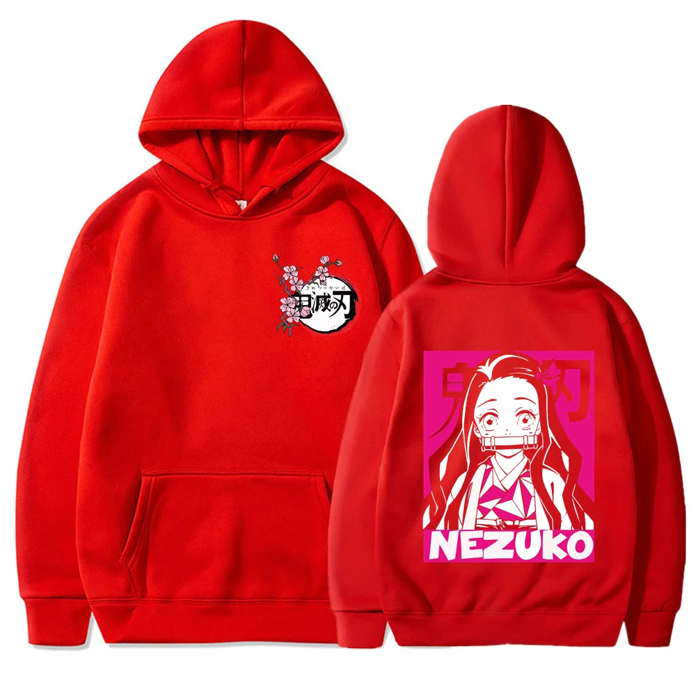 Nezuko Kamado - Demon Slayer Zipped Hoodie Autumn and Winter Men's  Fashionable Warm Sweatshirt