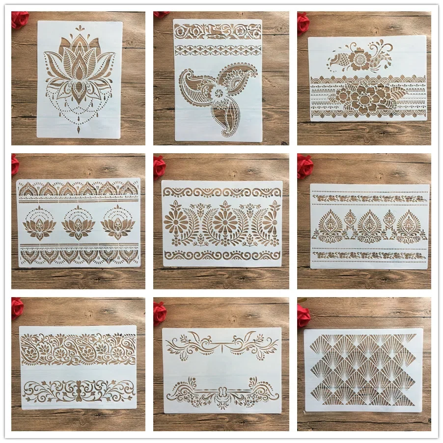 

A4 29 * 21cm Mandala DIY Stencils Wall Painting Scrapbook Coloring Embossing Album Decorative Paper Card Template,wall stencil