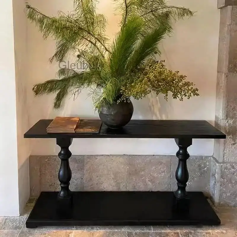 

Nordic Unique Console Table Industrial Trendy Premium Aesthetic Console Table Elegant Classic Bureau Furniture Living Room