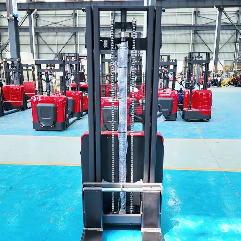 Customized New Design 1.5t 2t Full Electric Pallet Stacker With 3m 4m 5m Lifting Height Industrial Lifting Equipment Factory