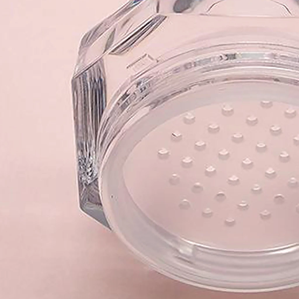 Empty Makeup 8ML 0.28OZ with Puff Loose Compact Case Cosmetic Jars Travel Sifter and Lid