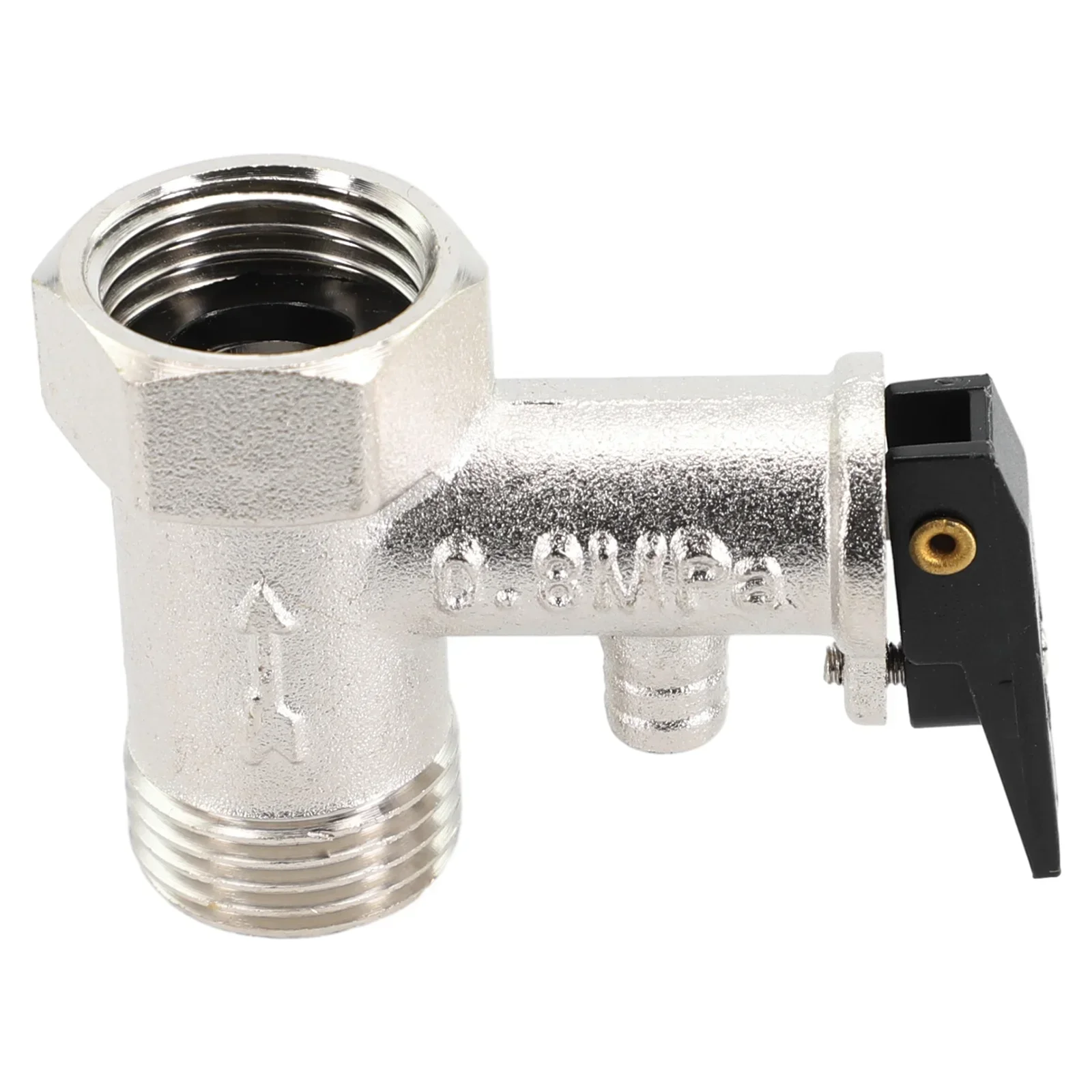 Safety Valve Pressure Relief Reducing Valve Boiler 1/2Inch Water Heater System Threads Brass Adjustable Prevent Water Backflow