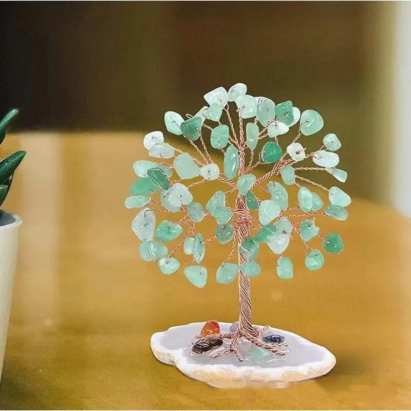 Super Mini Kristall-Geldbaum Heilender Edelstein Feng-Shui-Ornament für Wohnzimmer Yoga-Ecke Heimdekoration – Detail 4