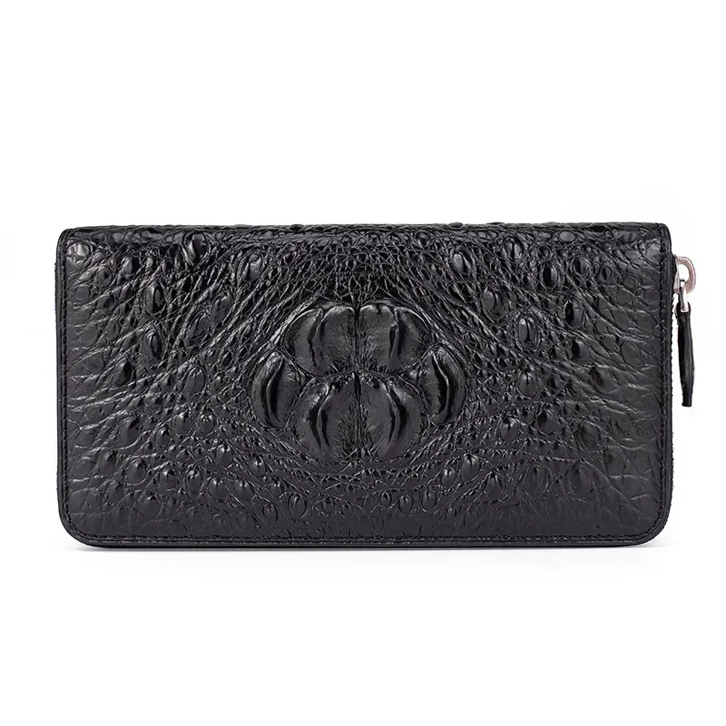 New Fashion Business Men's Alligator Wallets Crocodile Genuine Leather Long Organizer Wallet Men Brand Luxury Card Holder Purse