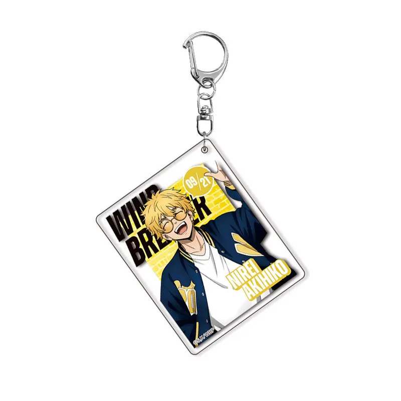 الرياح قواطع الأزياء أنيمي شخصيات سلسلة مفاتيح مصنوعة من الأكريليك ديكور الكرتون بنين بارد سحر الحلي مجوهرات سيارة حلقة رئيسية الهدايا اللعب