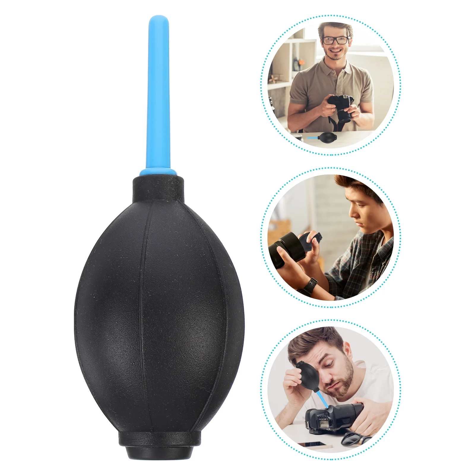 

3Pcs Air Blower Dust Cleaner Plastic One Way Valve Camera Lens Sensor Keyboard Notebook Dust Removal Mini Squeeze Ball Pump