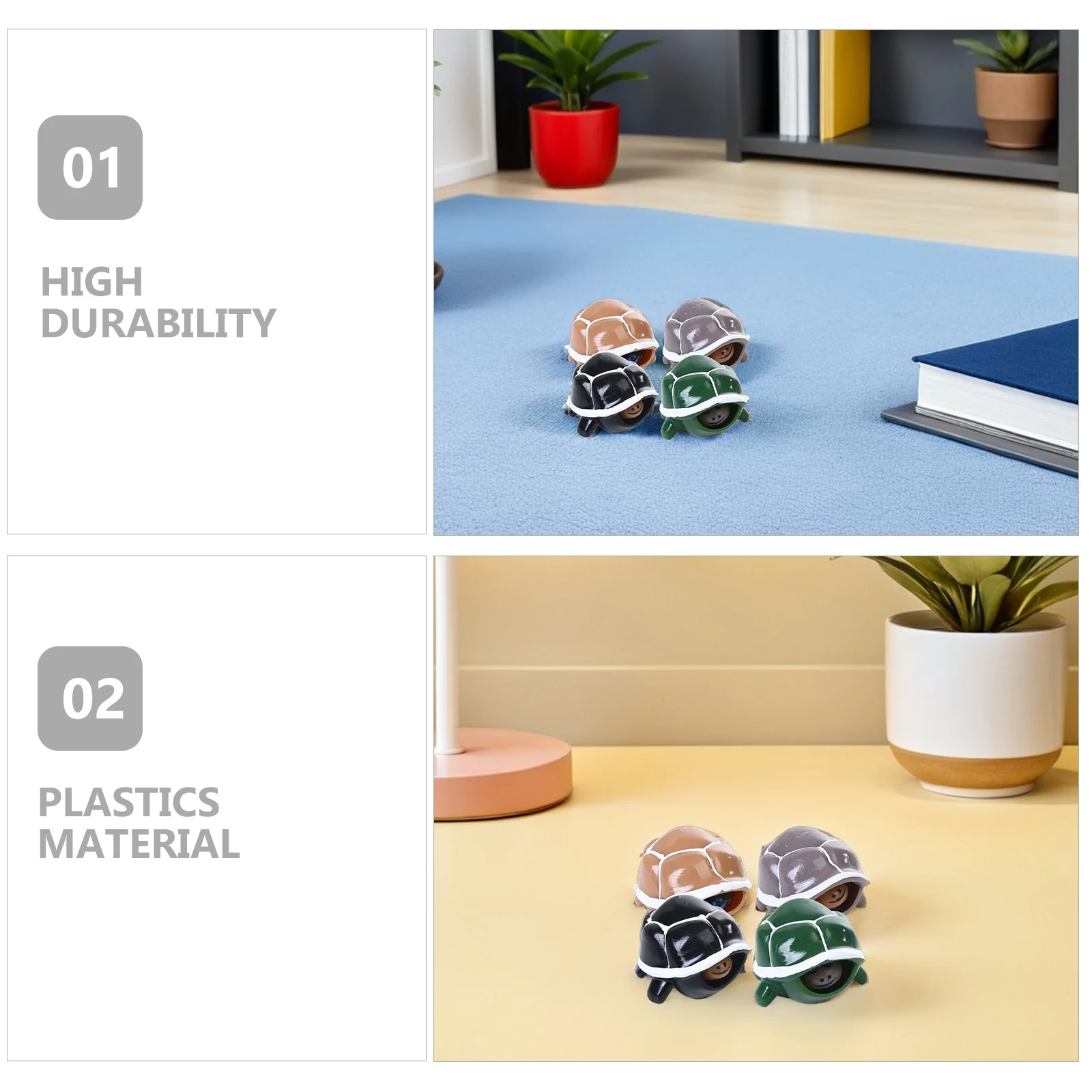 4 قطع من ألعاب تخفيف التوتر على السلحفاة للأطفال والكبار لتخفيف الضغط الحسي والتوحد ألعاب الإجهاد الممتعة والترفيه #3