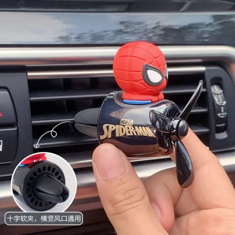 Disney Spiderman Batman Car Mounted Aromatherapy Air Outlet Decoration Interior Decoration Cartoon Decor Auto Accessorie Gifts