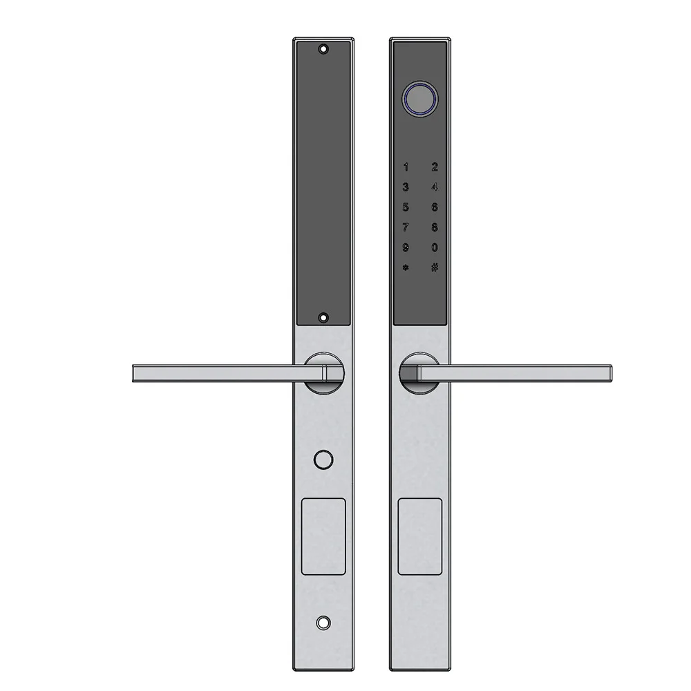 Graffiti Waterproof Fingerprint, Narrow Door Electronic, Broken Bridge Aluminum, Household Outdoor Lock, Outdoor