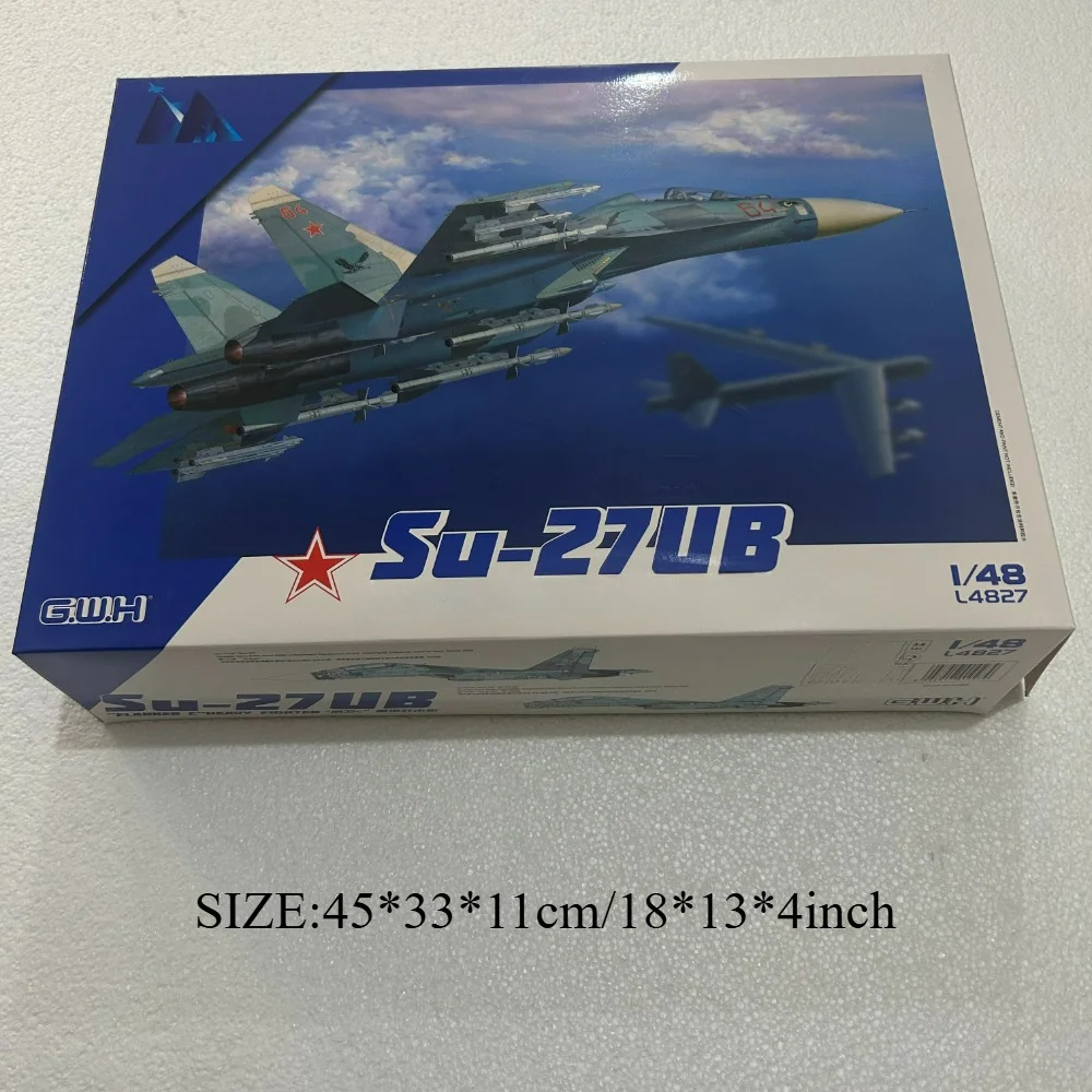 

Assemble Attack Aircraft Scale Model Kit L4827 1:48 Russian Su-27UB "Flanker- C" Heavy Fighter By Great Wall Hobby