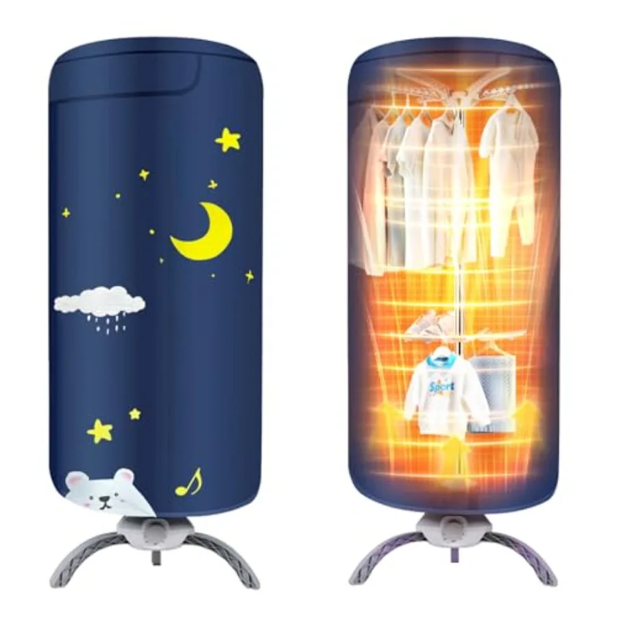 

Portable Clothes Dryer for Apartment RV and Travel Secadora de ropa portatil Mini Dryer Quickly Dry Light Clothes Underwear Bab