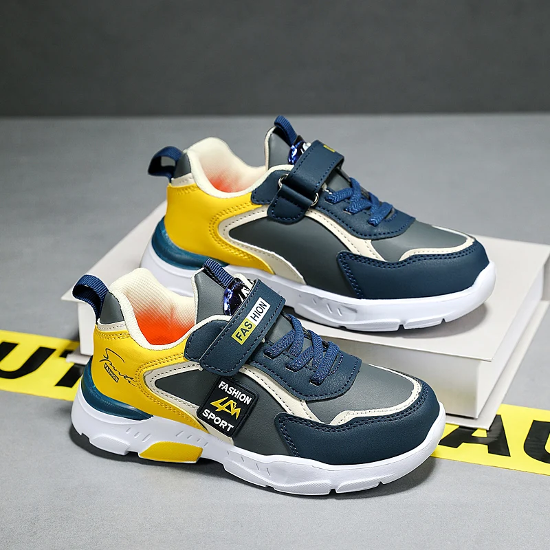 Vier Jahreszeiten Kinder Turnschuhe Leichte rutschfeste Sportschuhe Outdoor Bequeme 5-16 Jahre alte Kinder Jungen Walking Laufschuh – Detail 5
