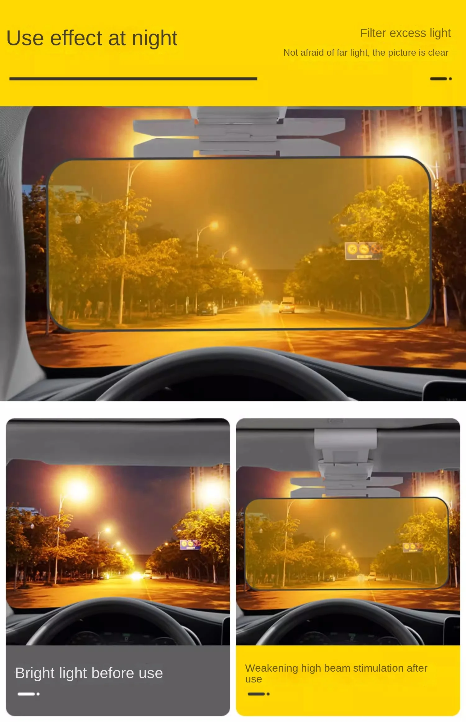 Bestseller Tag- und Nacht-Autofahrbrille Anti-Blendung Nachtsicht-Fahrerbrille Verbesserte Lichtbrille für Nachtfahrten – Detail 8