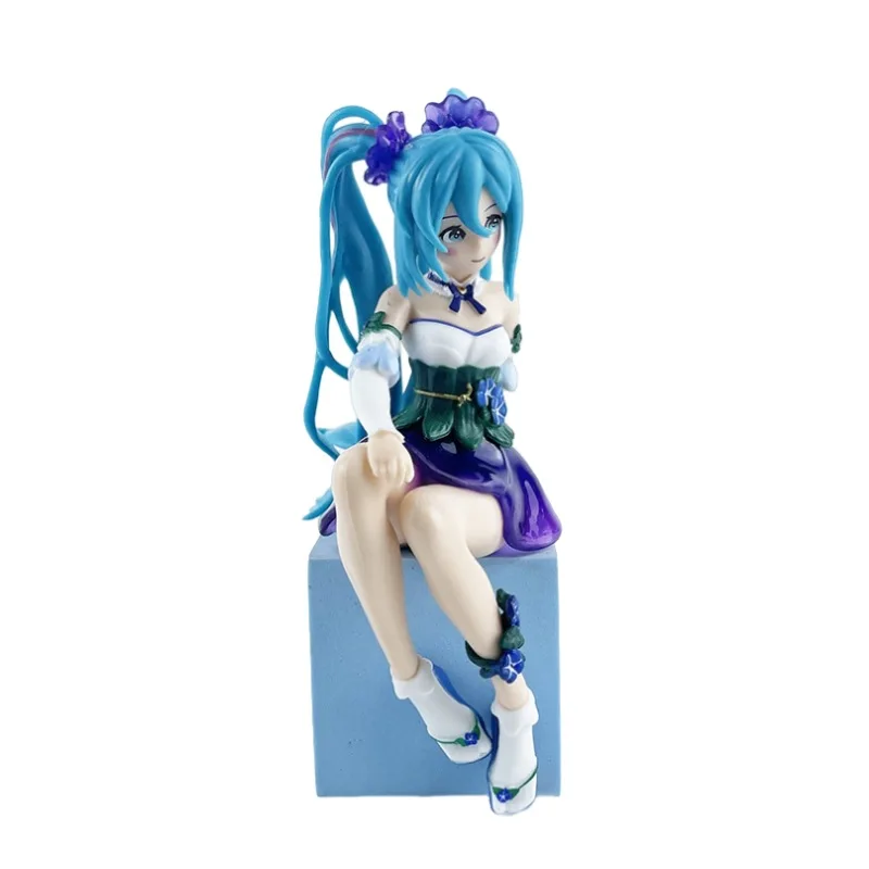 15cm Hatsune Miku Anime rysunek makaron korek kwiat wróżka Miku figurka kolekcja pcv Model ozdoba zabawki urodziny prezenty