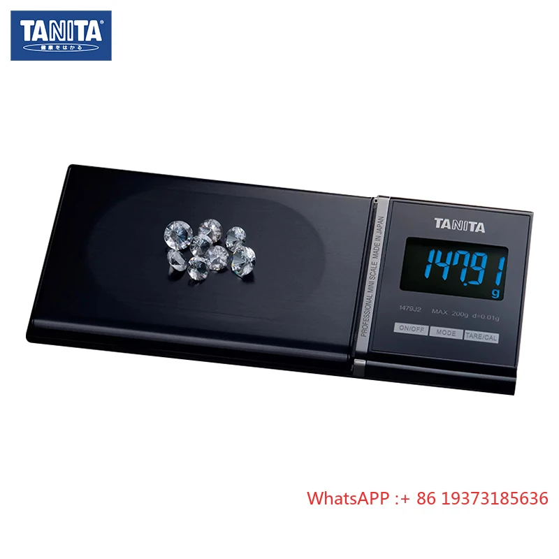 Tanita Diamond Balance 1479J2 Ultra preciso 0,01g joyería báscula laboratorio Mini báscula Digital de bolsillo con seis modos