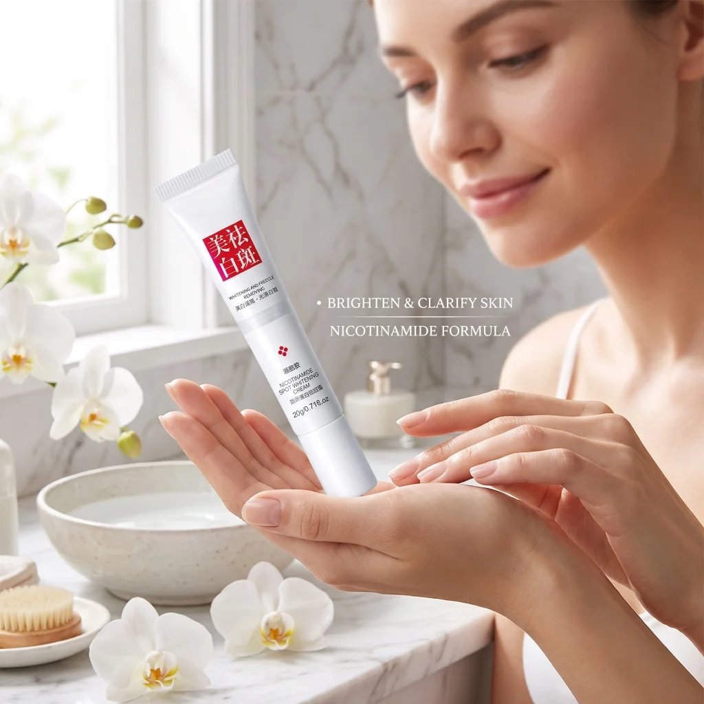 Fades Freckle Dark Spots Face Cream Niacinamide Vitamin E Nourish Improve Dullness Even Tone Boost Skin Glow Repair Facial Cream