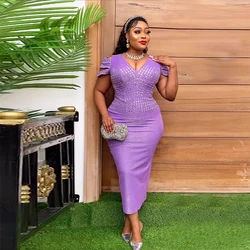Plus Size afrikanische Party kleider für Frauen Bodycon Meerjungfrau sexy Maxi kleid elegante Brautkleider Ankara Outfits Robe 2024