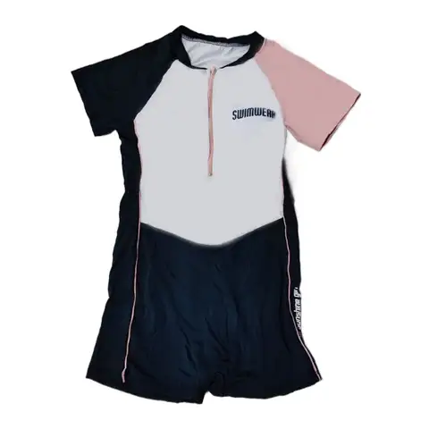 Women Fashion Print Swimsuit Shorts One-piece Detachable Chest Pad Clothing Elastic Spa Beach Bathing Suit Light