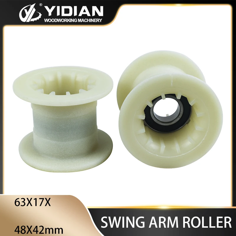 5PCS Swing Arm Roller 63X17X48X42mm Positioning Wheel Swing Bearing Woodworking Machine Accessories for SCM Sliding Table Saw