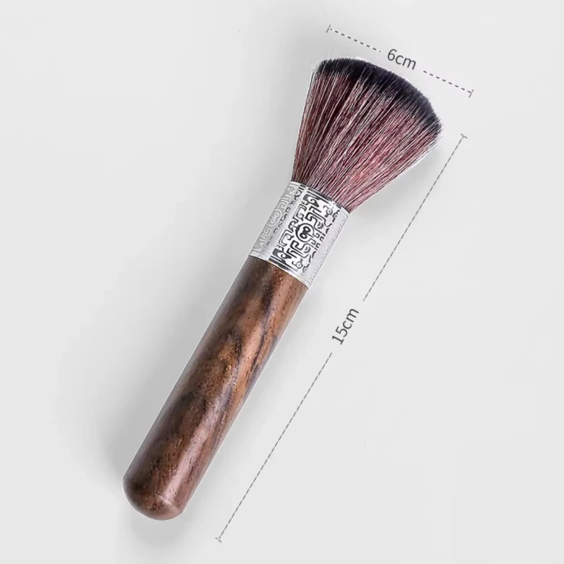 1pcs ebony tea brush pot pen buddha dust sweep buddha statue cleaning tool tea tray brush kung fu tea set accessories