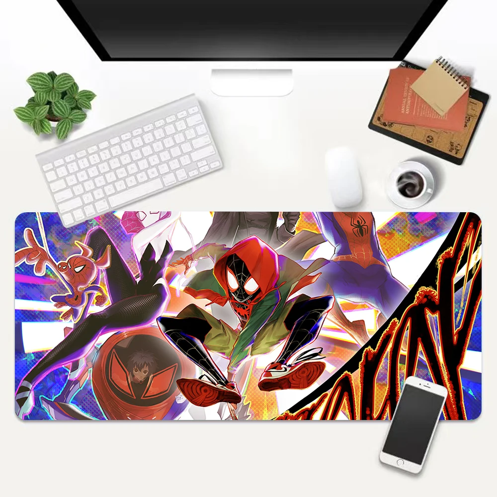 Super Hero Spider Man Large Mouse Pad PC Game MousePads Desk Keyboard Mats Office Rubber Anti-slip Mouse Mice Mat 40x90 30x80 CM