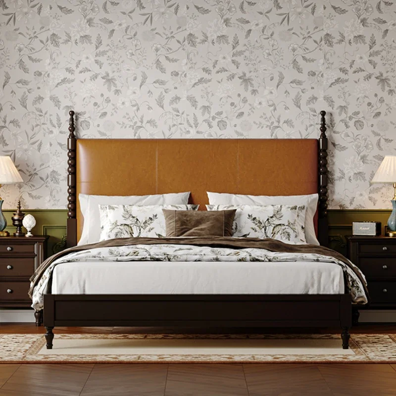 Diseño De tamaño completo marco De Cama espacio De almacenamiento De madera casa dormitorio Bases De cama marcos plataforma De lujo Cama De Casal muebles para el hogar