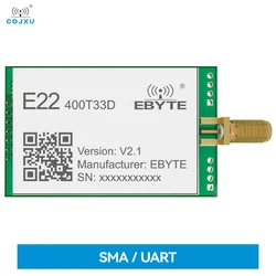 Lora Wireless-Modul 33 dBm 400 MHz COJXU E22-400T33D-V2 Fern 16 km SMA-K kleines RSSI-UART-DIP-Modul