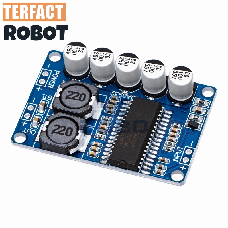 1-10PCS TERFACT ROBOT Digital amplifier board module 35w mono amplifier module High-power TDA8932 low power consumption