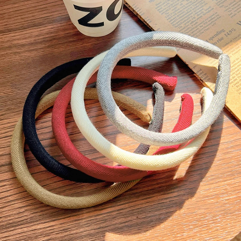 New Solid Thin Hairband For Women Girls Sweet Hair Ornament Headband Hair Hoop Hair Band Head Band Fashion Hair Accessories - Image 6