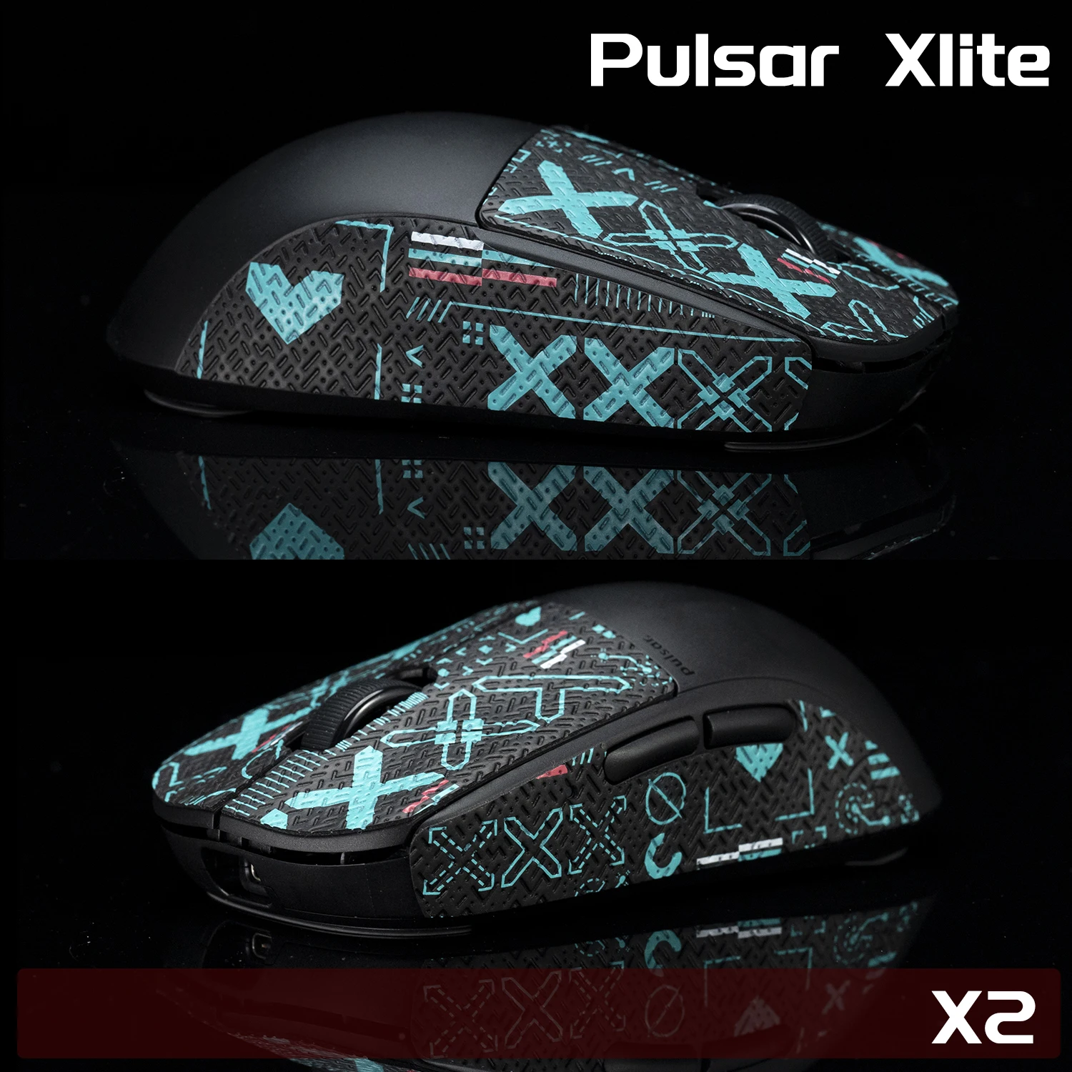 BTL Mouse Grip Tape Skate Handmade Sticker Non Slip Lizard Skin Suck Sweat For Pulsar Xlite X2 X2 MINI No Mouse