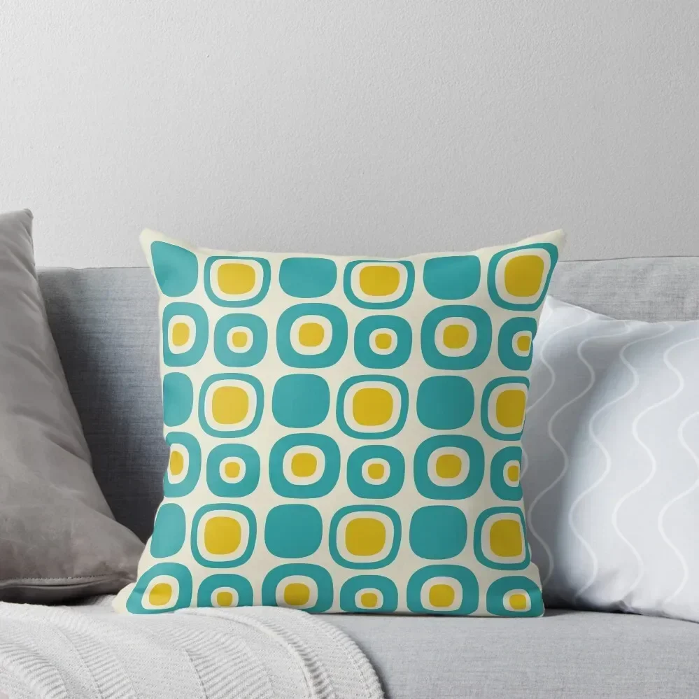 

Retro Mid Century Modern Garden Path Pattern 156 Throw Pillow Pillows Aesthetic Pillow Cases Decorative autumn pillowcase pillow