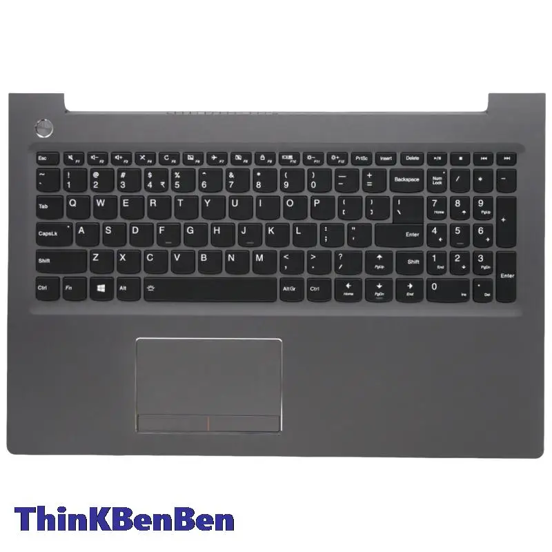 

US English Gun Metal Keyboard Upper Case Palmrest Shell Cover For Lenovo Ideapad 510 15 15IKB 15ISK 5CB0M31200
