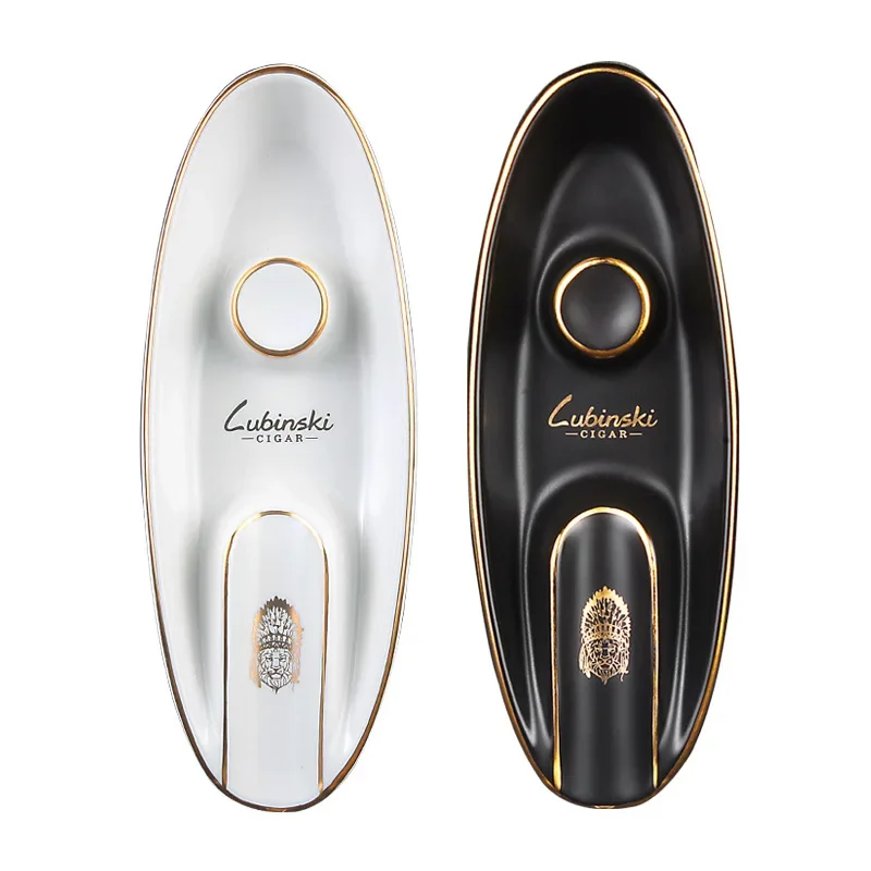 

Керамическая пепельница для сигар, Креативные аксессуары для курения сигар в форме лодки