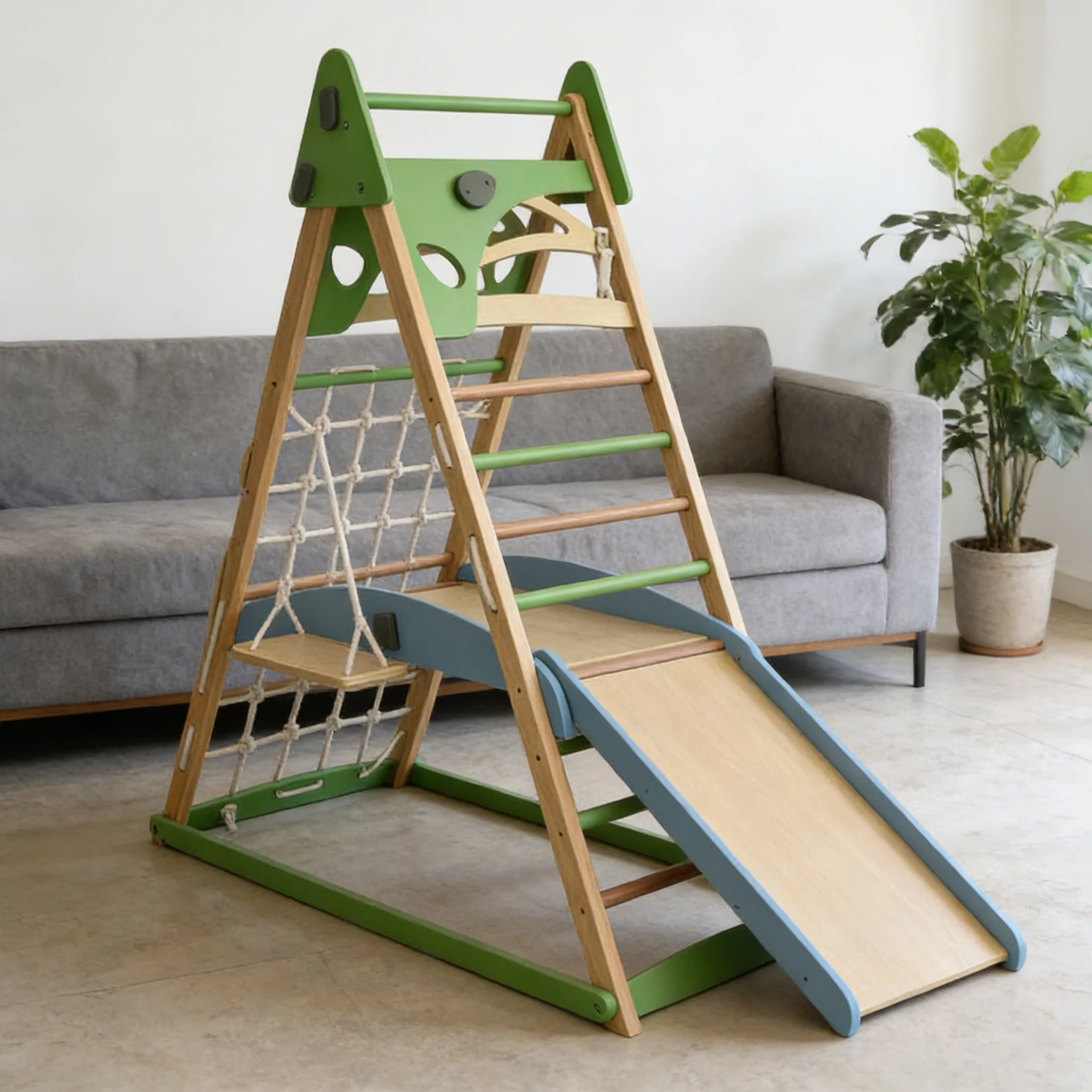 

Factory Wholesale Climbing Frames Wooden Wooden Climbing Frames Durable Wood for Indoor Home Play Train