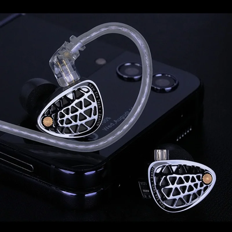 سماعات KZ Zenith Dynamic Driver Unite Headests Hifi Music Earbuds DJ Monitoring مع ضبط قابل للتعديل IEM كابل قابل للفصل