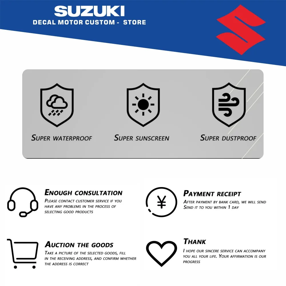 Motorcycle 3D fuel tank cover waterproof decorative protective stickers suitable for GSX-R 92-03 SV650 1000 TL HAYABUSA  KATANA