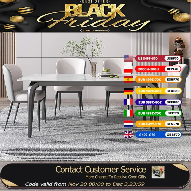 

European Party Dining Table Stand Event Designer Nordic Office Dining Table Kitchen Living Room Mesa De Comedor Furniture Home