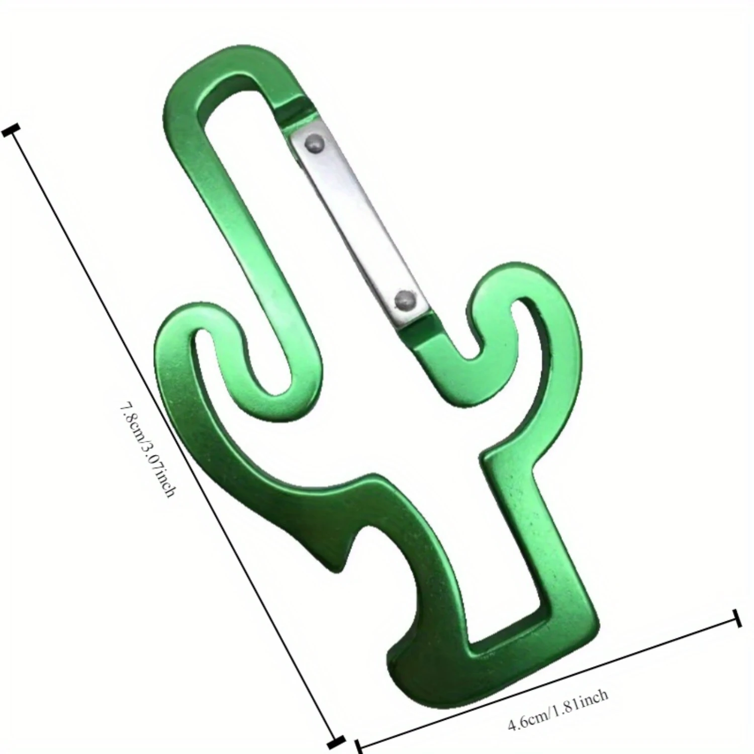 Cactus Shaped Bottle Opener, Aluminum Alloy Metal