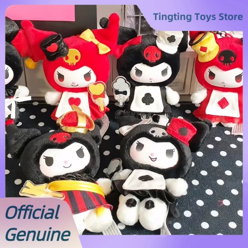 genuine-sanrio-kuromi-poker-kingdom-series-blind-box-cute-plush-pendant-anime-figure-doll-kuromi-mystery-box-trendy-toys-gifts