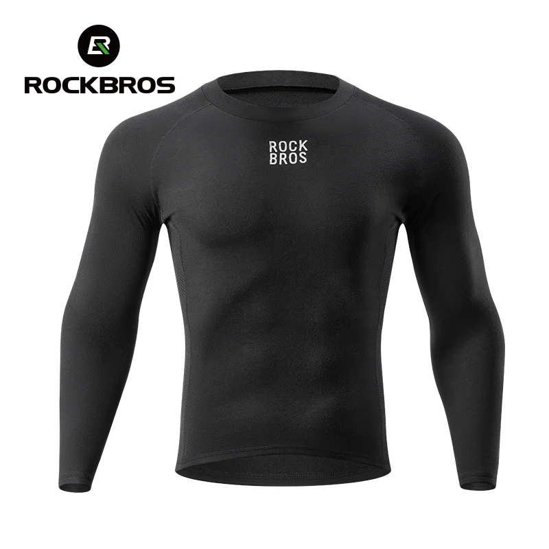 ROCKBROS Zimowa bielizna rowerowa Ciepła, oddychająca, odprowadzająca wilgoć Pierwsza warstwa Odzież rowerowa dla mężczyzn Kolarstwo Warstwa podstawowa Sport