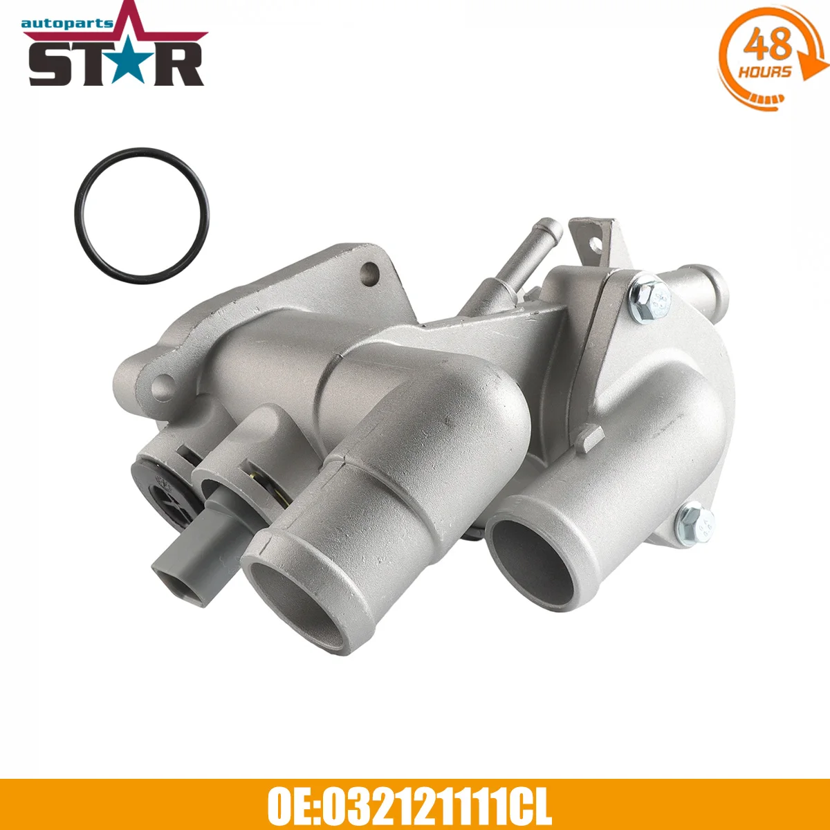 Cubierta de aluminio para termostato de refrigeración del motor con sensor 032121111CL para SEAT CORDOBA 2004-2009 para Volkswagen Lupo 2005