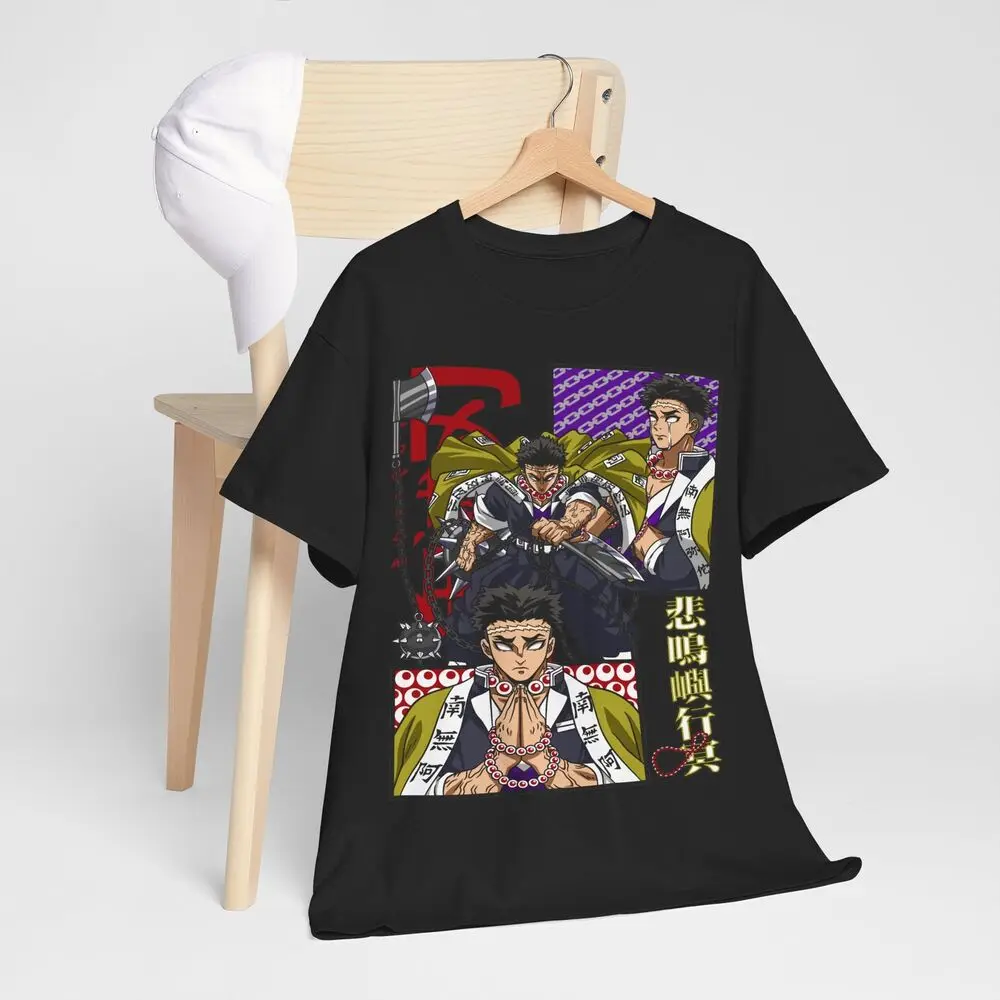 Hashira Demon Slayer T-Shirt Kimetsu No Yaiba Tengen Horror Anime Gift Shirt