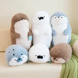 Stuffed Seal Sea Lion Plush Toy Cartoon Animal Sea Otter Soft Doll Sleeping Pillow Sofa Cushion Cute Christmas Birthday Gift