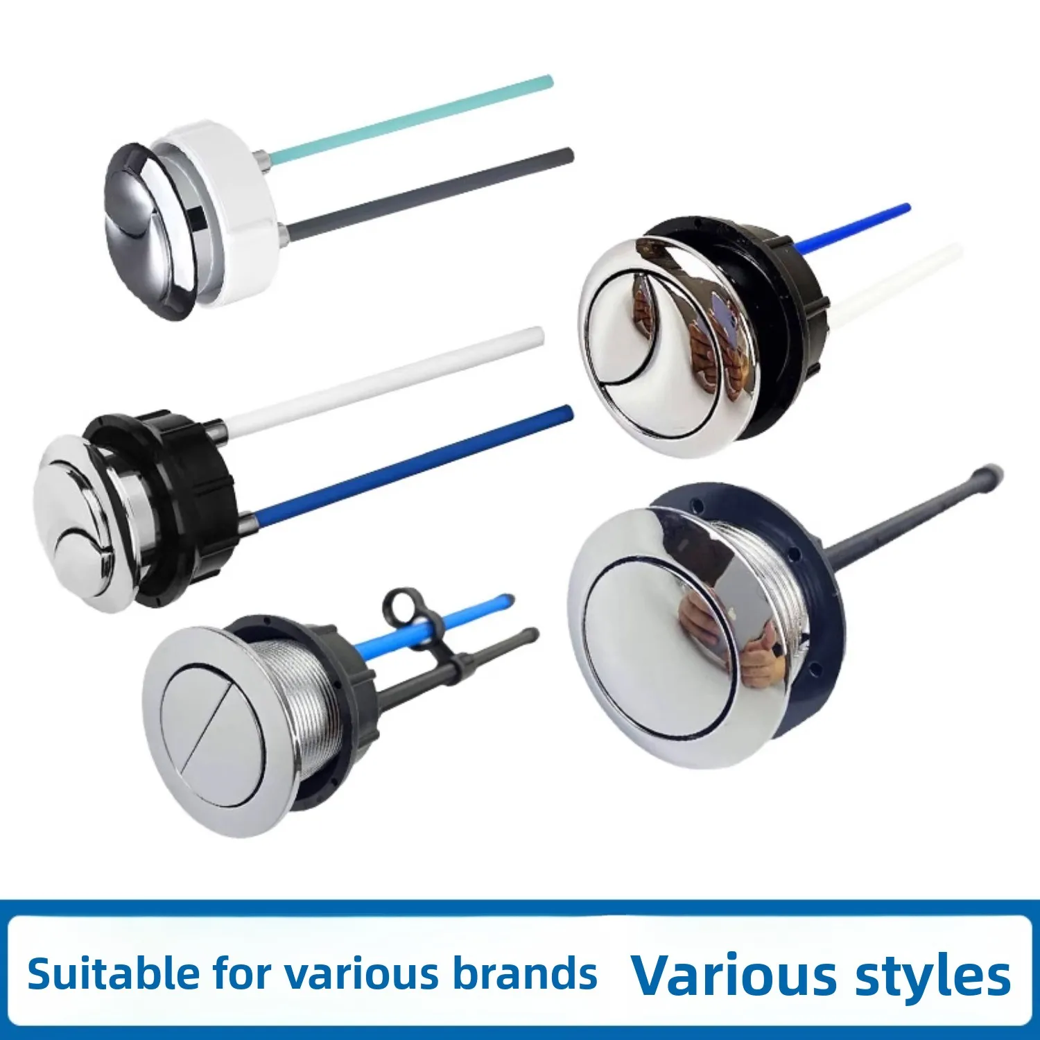 

Кнопка двойного смыва унитаза спереди, совместимая с боковой частью Geberit