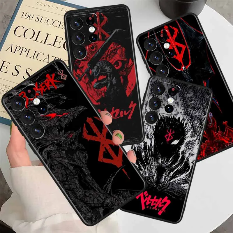 Funda para teléfono Berserk Guts Dark anime para Samsung A73 A72 A71 A70 A57 A55 A54 A53 52 51 50 42 A37 35 34 32 30 25 24 22 A17