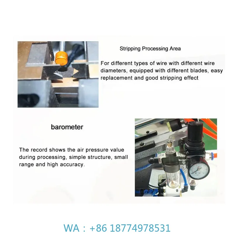 

Cable Stripping Machine Multi-Core Sheath Wire Stripping Equipment Semi-Automatic Large Square Wire and