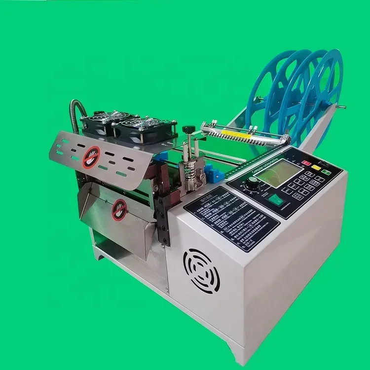 210mm Width Automatic Cold and Hot Webbing Cutting Machine Elastic Band Cutter Multi Strips Ribbon Cutting Machine