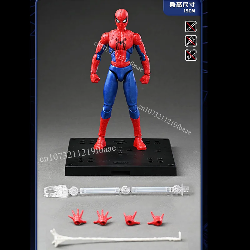 Genuine BLOKEES Spider Man Beyond : Brand New Day Toys Shark Jeff Marvel Hero Invisible Woman Action Figure Assemble Model Kit