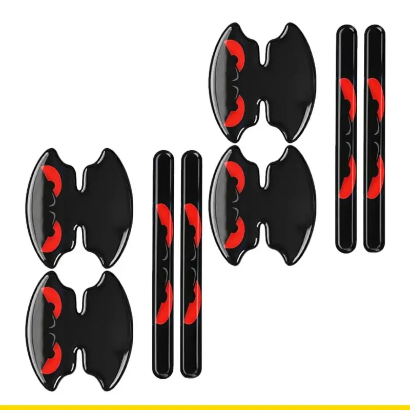 SZCH Car Handle Accent Sticker Set, Door Bowl Trim, Glossy 8 Piece Exterior Detail for Touch Point Daily Use